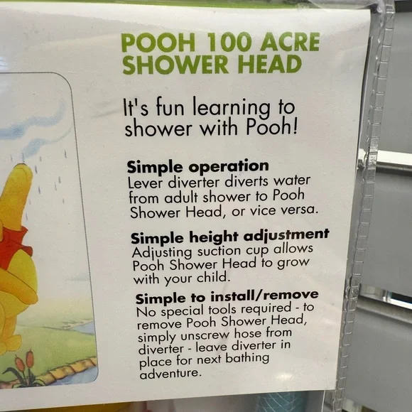 Vintage Disney Winnie the Pooh 100 Acre Shower Head 2001 - Picture 11 of 13